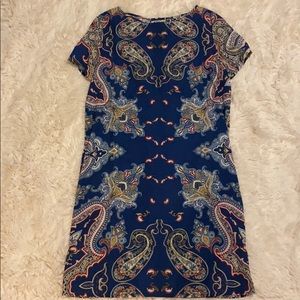 Blue print dress